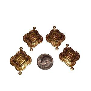 Detailed Brass Connectors 31x24mm